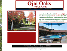 Tablet Screenshot of ojaioaksvillage.com